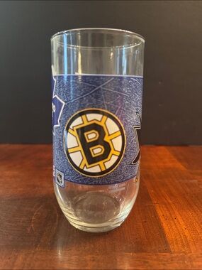 2004 Cheez Whiz NHL # 1 drinking glass tumbler excellent Hockey  Boston Bruins